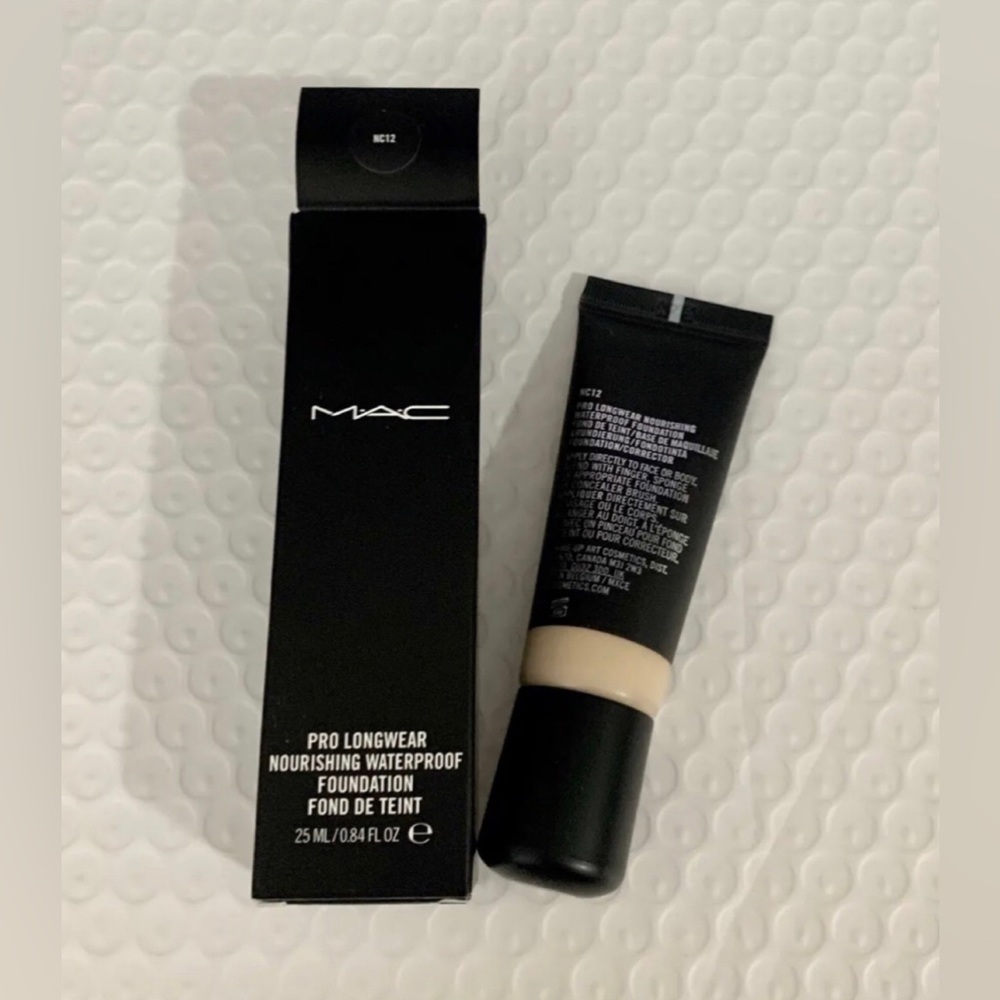 Mac Cosmetics (NC12) Pro Longwear Nourishing Waterproof   Foundation 0.84 oz